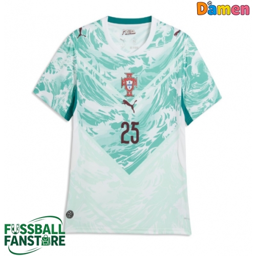 Portugal Nuno Mendes #25 Replik Auswärtstrikot Damen WM 2026 Kurzarm